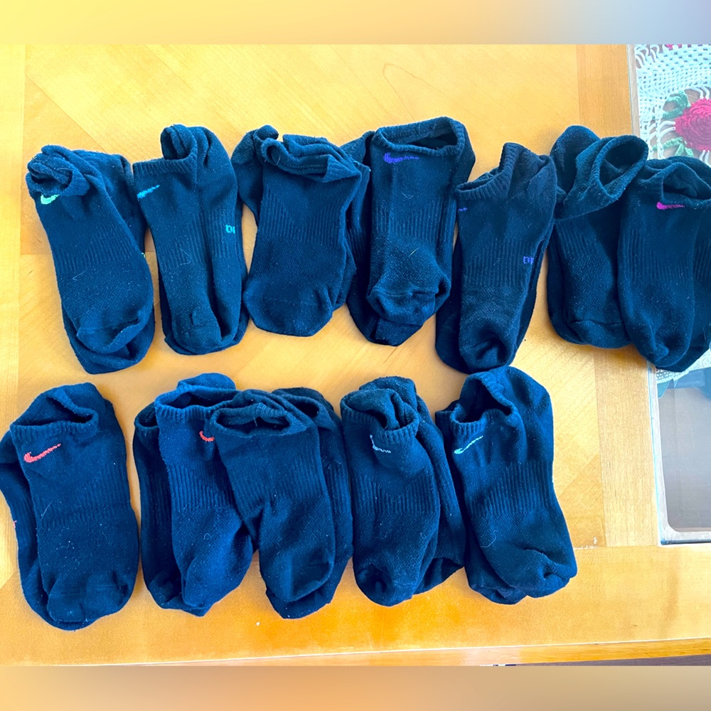 12 pairs of Nike socks